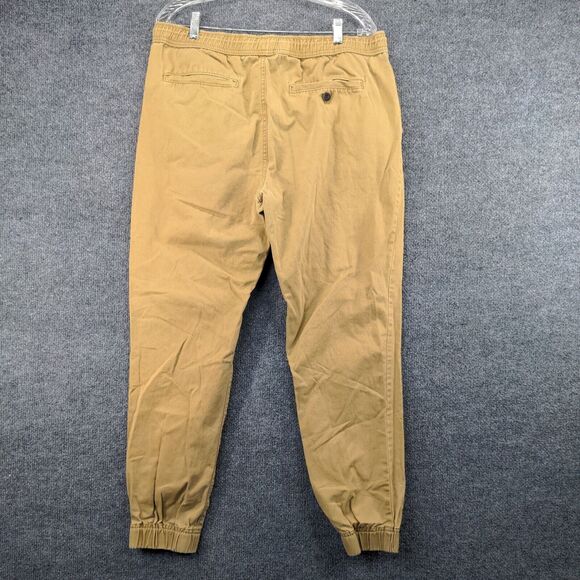 Aeropostale Mens Jogger Pants Brown Large Drawstring Waistband Tapered Cotton - Picture 4 of 12